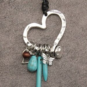 Silver Heart Charm Necklace